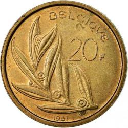 Belçika 20 Frank, 1981