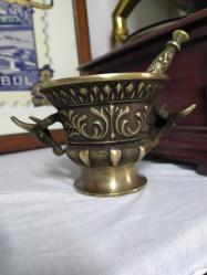 PİRİNÇ BOĞALI HAVAN (MÜKEMMEL İŞÇİLİK)