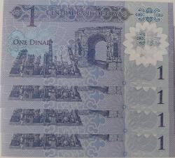 2018 LİBYA 1 DINAR ORİJİNAL POLİMER SIRALI KAĞIT PARALARI ÇİL 8883176-8883177-8883178-8883179 ÇOK NADİRDİR