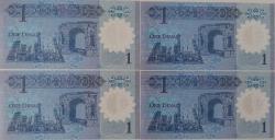 2018 LİBYA 1 DINAR ORİJİNAL POLİMER SIRALI KAĞIT PARALARI ÇİL 8883176-8883177-8883178-8883179 ÇOK NADİRDİR