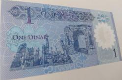 2018 LİBYA 1 DINAR ORİJİNAL POLİMER KAĞIT PARASI ÇİL 8883180 NADİRDİR