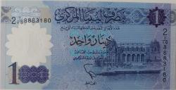 2018 LİBYA 1 DINAR ORİJİNAL POLİMER KAĞIT PARASI ÇİL 8883180 NADİRDİR