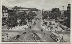 Berlin - Potsdamer Platz Blick in die Leipziger Strasse, 1938 / Postadan Geçmiş, Pullu, Damgalı