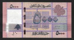 ** LÜBNAN ( 5.000 * LİVRES - A 2231257 ) 2014 - ÇİL