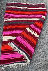 El Dokuma Anadolu Eski Antika Halı Kilim (133)(146)(153)x222cm)