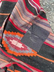 El Dokuma Anadolu Eski Antika Halı Kilim (140x284cm)