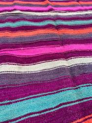 El Dokuma Anadolu Eski Yün Antika Halı Kilim (157x207cm)