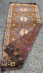 El Dokuma Anadolu Eski AntikaYün Halı Kilim (78x210cm)