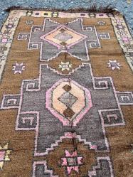 El Dokuma Anadolu Eski AntikaYün Halı Kilim (78x210cm)