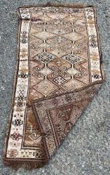 El Dokuma Anadolu Eski AntikaYün Halı Kilim (88x180cm)