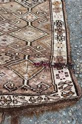 El Dokuma Anadolu Eski AntikaYün Halı Kilim (88x180cm)