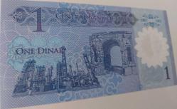 2018 LİBYA 1 DINAR ORJİNAL POLİMER KAĞIT PARAS ÇİL 8883182 NADİRDİR