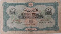 REŞAT 1 BİR LİRA OSMANLI 6 AĞUSTOS 1332 TARİHLİ ORİJİNAL KAĞIT PARA N068203 SERİ NOLU ÇOK NADİR JANKO İMZALIDIR NATURELDİR