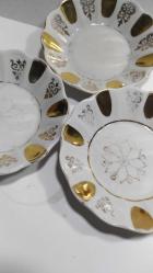 P41----İSTANBUL PORSELEN ÜÇ ADET ÇAY TABAĞI