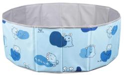 Baby Marine Katlanabilir Top Havuzu - Oyun Alanı - Oyun Halısı + 150 Adet 5 Renk Top Hediye -  Sevimli Mavi