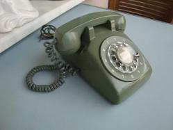 Antika - " Vintage " YEŞİL RENKLİ MASA ÜSTÜ ÇEVİRMELİ TELEFON - ( PTT / NETAŞ ) - kitantik - kitaLog