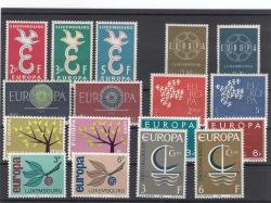 LUXEMBOURG SERİLER  MNH
