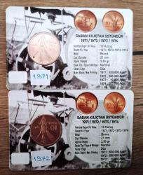 1971 ve 1972 10 Kuruş 2'li Lot Saban Kılıçtan Üstündür (L-38)