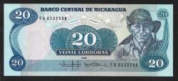 ** NİKARAGUA ( 20 * CORDOBAS ) 1985 ( 1988 ) - ÇİL