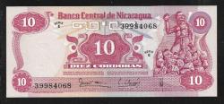 ** NİKARAGUA ( 10 * CORDOBAS ) 1979 - ÇİL