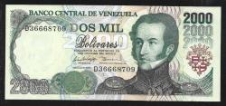 ** VENEZUELLA ( 2.000 * BOLİVARES ) 1998 - ÇİL