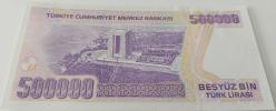 7.EMİSYON 4.TERTİP 500.000 TL TÜRK LİRASI I83578498 SERİ NUMARALI KAĞIT PARA NADİRİ DESTE ÇİLİ