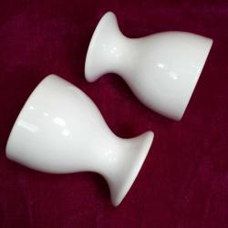 VINTAGE LUN ART HARD PORCELAIN FIRST CLASS BİR ÇİFT AVRUPA PORSELEN YUMURTALIK