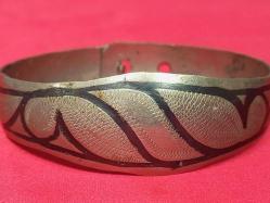 Sandıktan Mükemmel Kondisyonda Alpaka Gümüş Savatlı Bilezik