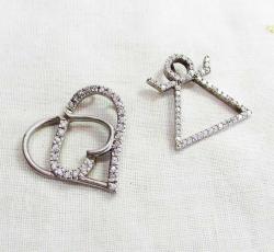 ŞıK Ve FaRKLı TAŞLI GüMüŞ KoLYe UÇLARI-2 Adet..........925 Ayar