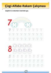 Çizgi Alfabe Rakam Çalışmaları YAZ-SİL Kitabı