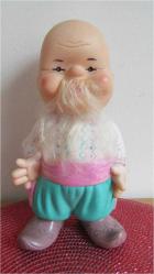 SOVYET RUSYA KAUÇUK (LASTİK) BEBEK UKRAYNA YEREL GİYSİLİ OYUNCAK FİGÜR BİBLO 22 CM