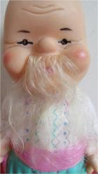 SOVYET RUSYA KAUÇUK (LASTİK) BEBEK UKRAYNA YEREL GİYSİLİ OYUNCAK FİGÜR BİBLO 22 CM
