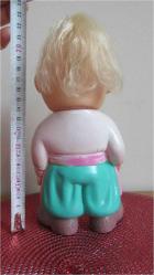 SOVYET RUSYA KAUÇUK (LASTİK) BEBEK UKRAYNA YEREL GİYSİLİ OYUNCAK FİGÜR BİBLO 22 CM