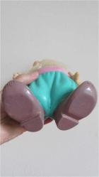 SOVYET RUSYA KAUÇUK (LASTİK) BEBEK UKRAYNA YEREL GİYSİLİ OYUNCAK FİGÜR BİBLO 22 CM
