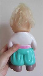 SOVYET RUSYA KAUÇUK (LASTİK) BEBEK UKRAYNA YEREL GİYSİLİ OYUNCAK FİGÜR BİBLO 22 CM