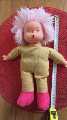 1980'LERDEN ABC DAMGALI VİNTAGE OYUNCAK BEBEK PEMBE SAÇLI 30 CM