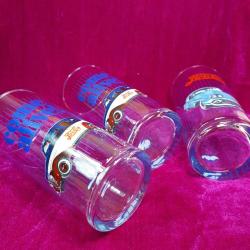 VINTAGE KLASİK OTOMOBİL RESİMLİ 3 ADET PEPSI-COLA BARDAK