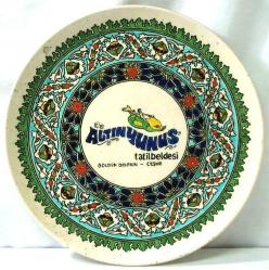 EsKi KÜTAHYA ELHAMRA ÇiNi ÖzeL DUVAR TABAĞI...1977