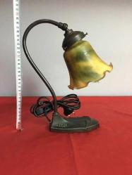 Antika Fransız Art Nouveau Pate De Verre Piyano Lambası