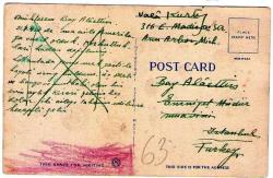 ABD AMERİKAN POSTA KARTI  1940'lar DELAWARE EVENUE, STATLER HOTEL BUFFALO N.Y.