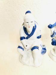 3 lü Çinli Balıkçı Biblo