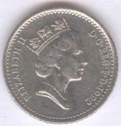 5 PENCE 1992 / UNITED KINGDOM /BİRLEŞİK KIRALLIK/İNGİLTERE /ÇÇT UK5P9201
