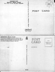 CANADA 2 POSTCARDS 1970'S EDMONTON RRRR UNUSED. PLASTICHROME ,DISTRIBUTED BY PROVINCIAL NEWS  KLONDIKE ALBERTA