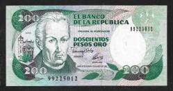 ** KOLOMBİYA ( 200 * PESOS  ORO ) 1992 - ÇİL