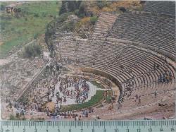 ORTA DÖNEM İZMİR EFES ANTİK KENTİ GÖRÜNTÜSÜ ORİJİNAL KARTPOSTALI NADİRDİR