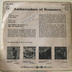 Luis Alberto Del Parana Y Su Trio Los Paraguayos - Ambassadors Of Romance / Historia De Un Amor / 45'lik EP
