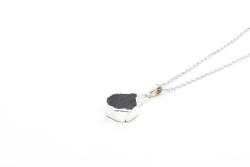 Hakiki Doğal Siyah Turmalin Taşı Kolye Ucu