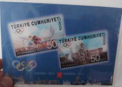 YENİ DÖNEM 2012 ÇİFT GÖRÜNÜMLÜ ÖZELLİKLİ LONDRA XXX.OLİMPİYAT OYUNLARI POSTA KARTI NADİRDİR