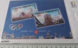 YENİ DÖNEM 2012 ÇİFT GÖRÜNÜMLÜ ÖZELLİKLİ LONDRA XXX.OLİMPİYAT OYUNLARI POSTA KARTI NADİRDİR