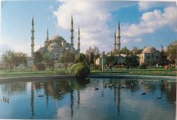 ESKİ YILLARIN İSTANBUL SULTANAHMET CAMİİ ORİJİNAL KARTPOSTALI NADİRDİR